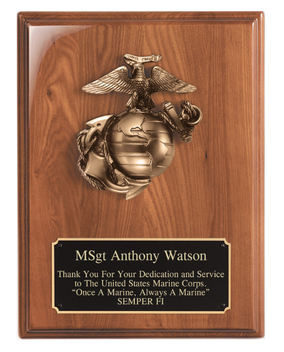 Marine American Tribute Plaque