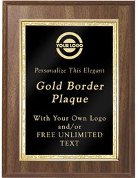 Classic Double Gold Border Plaques