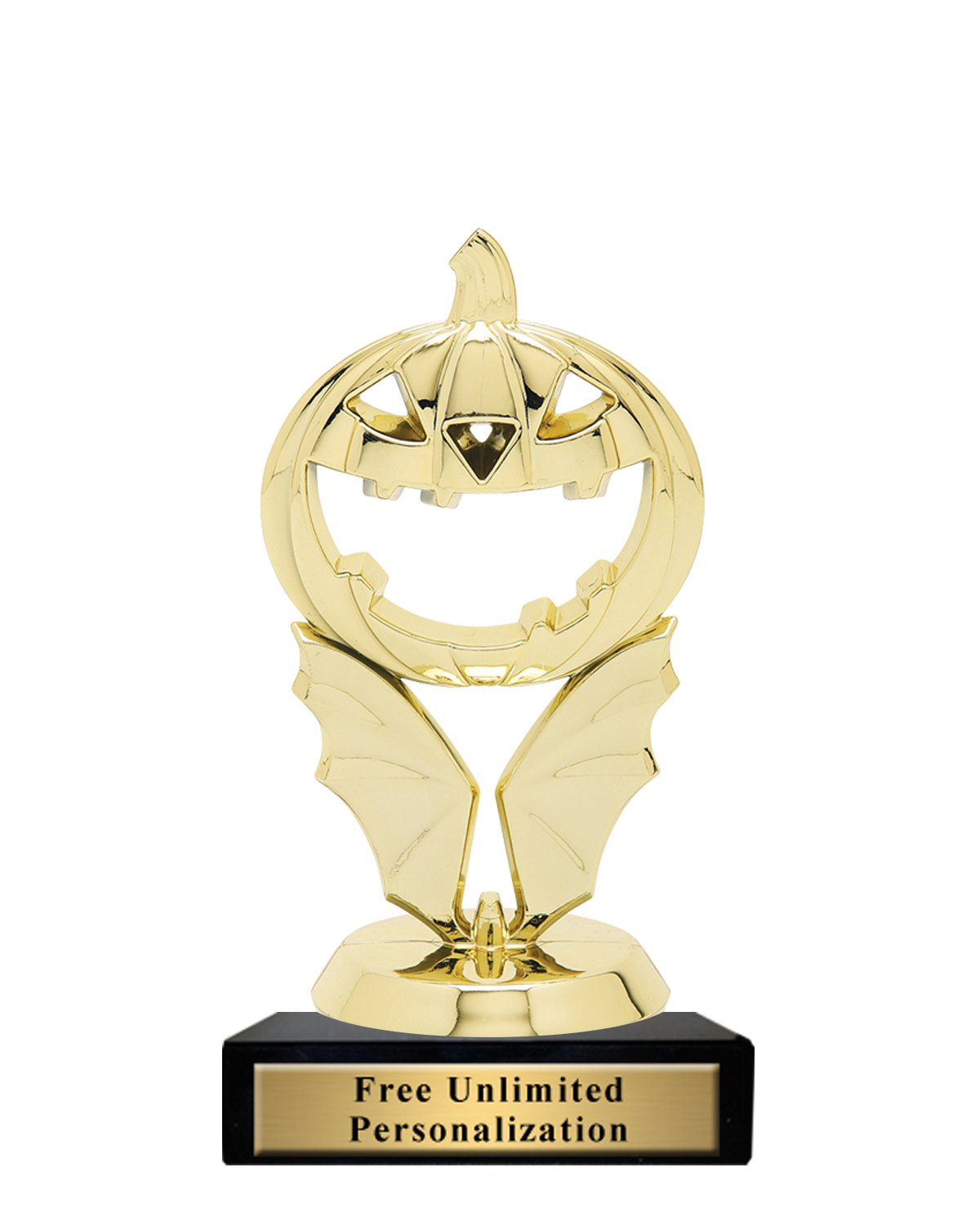 Personalized Halloween Trophy - Engraved Pumpkin King Award Scarecrow Costume Contest Prize 6 5 Inch