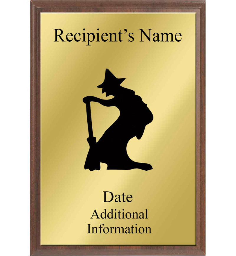 Witch Silhouette Plaque