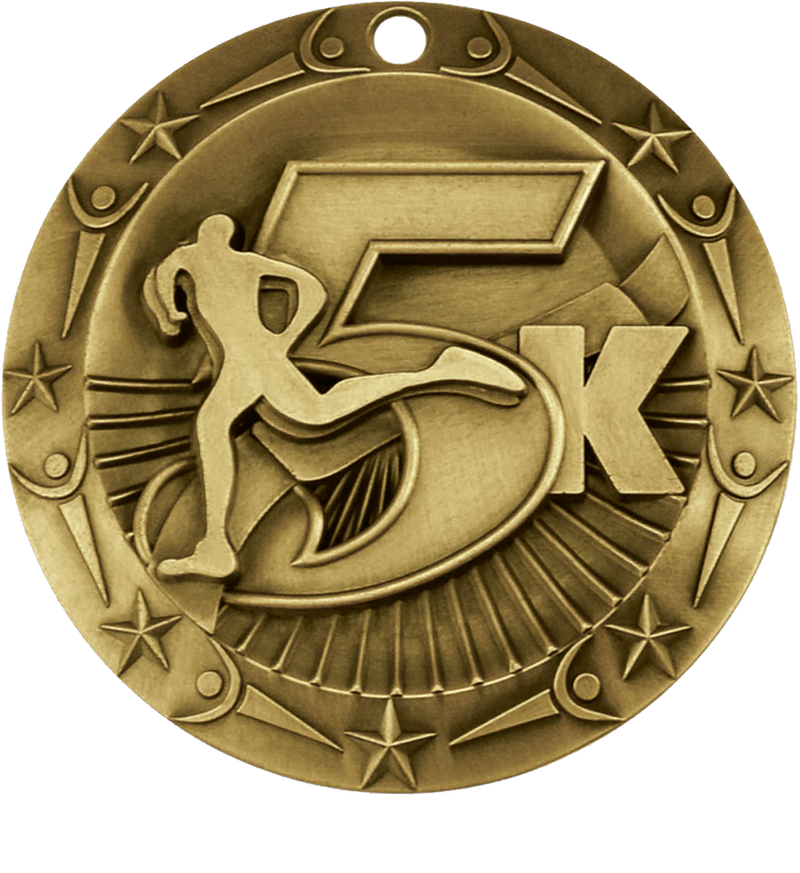Gold World Class 5K Medal