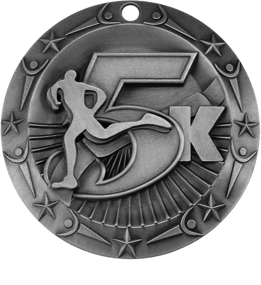 Silver World Class 5K Medal