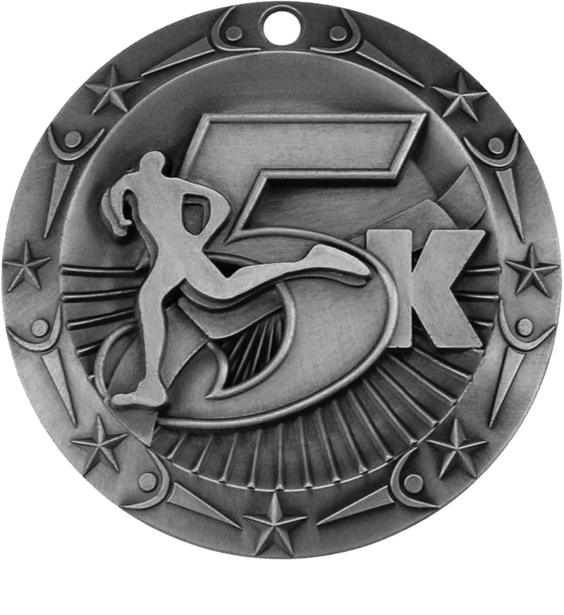 Silver World Class 5K Medal