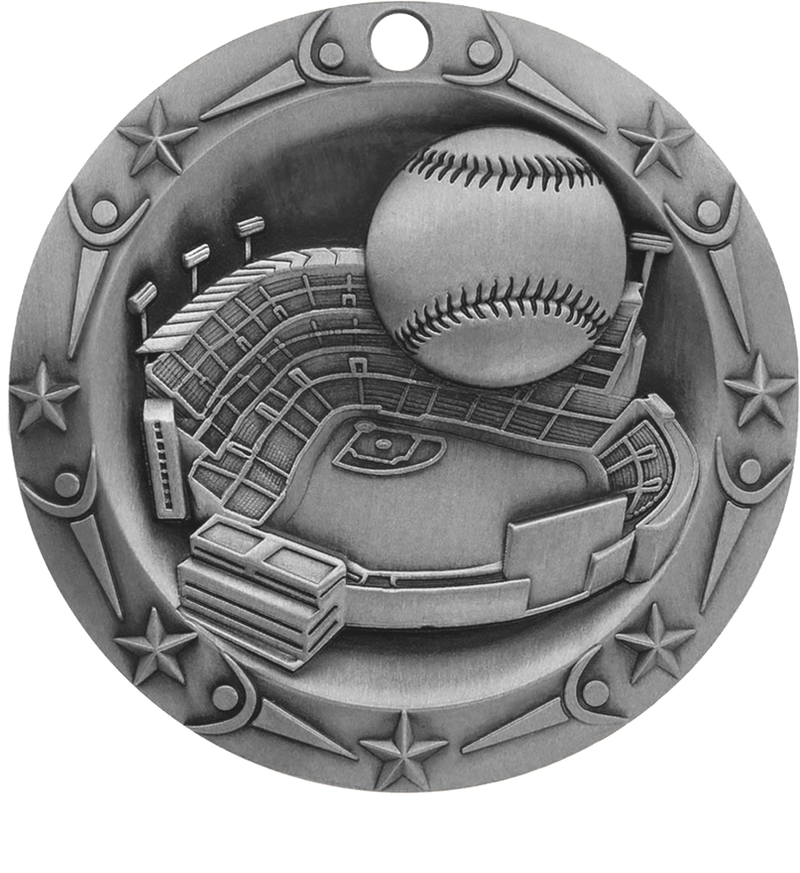 Silver World Class Baseball Medal
