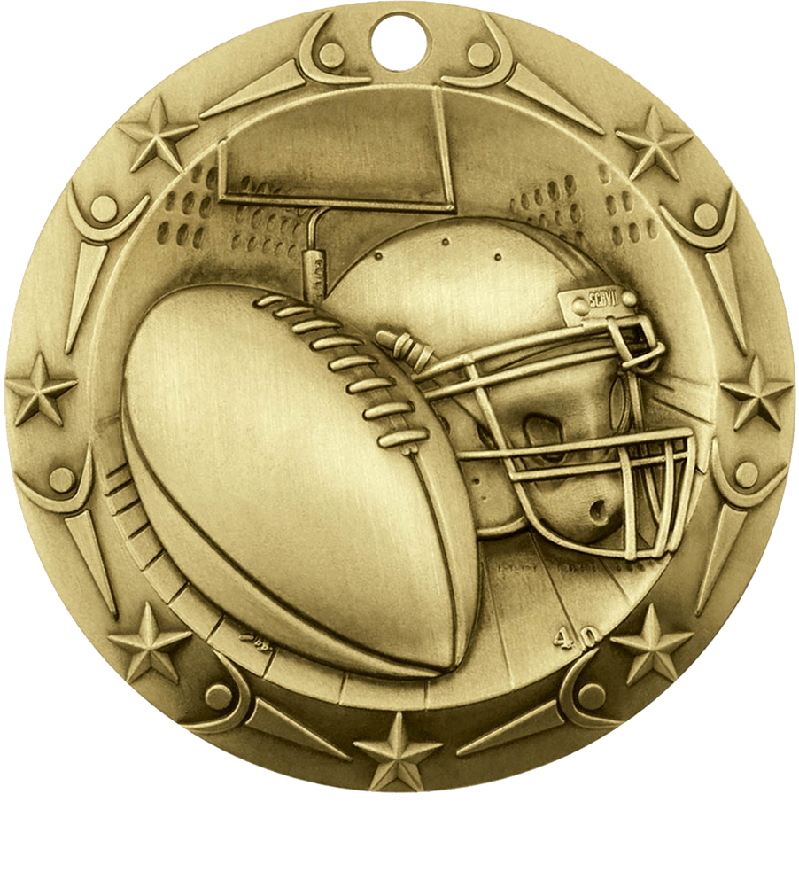 Gold World Class Football Medal