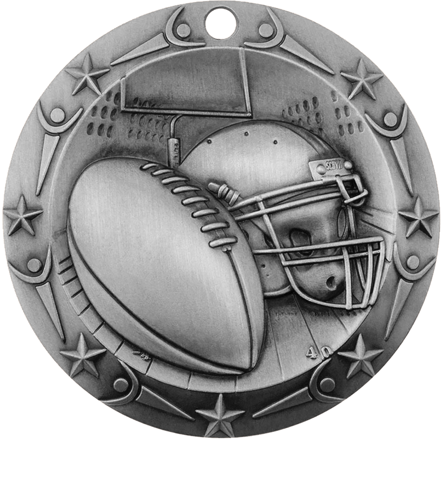 Silver World Class Football Medal