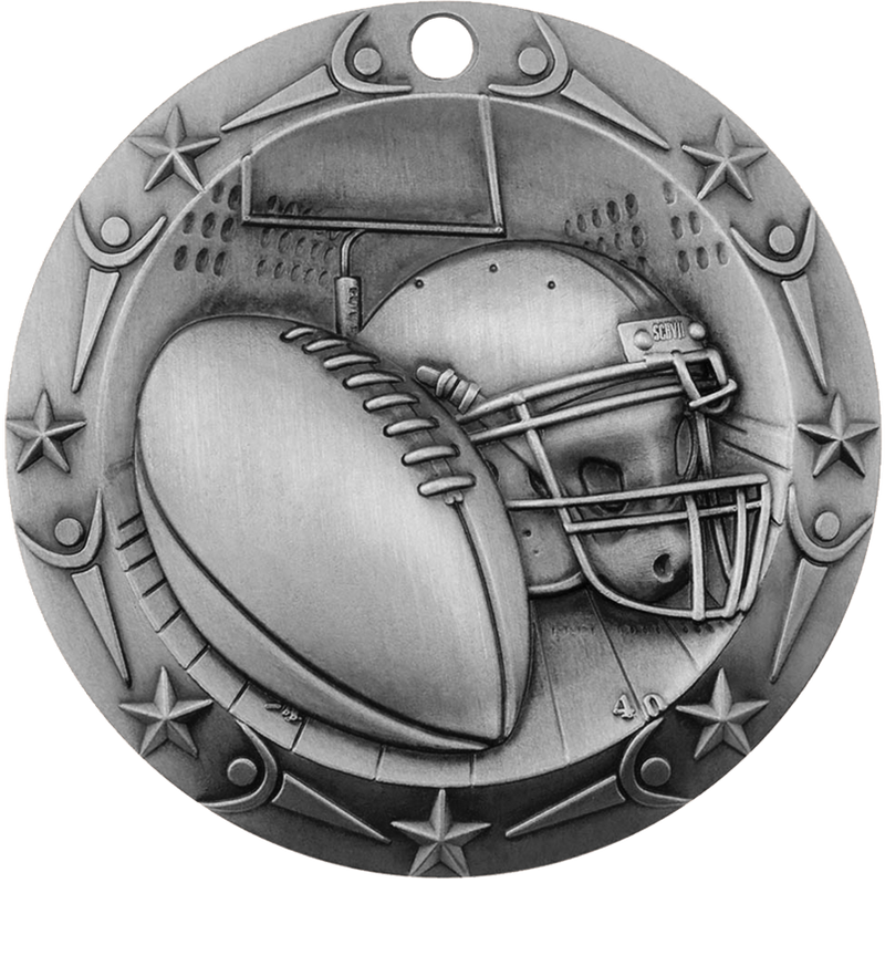 Silver World Class Football Medal