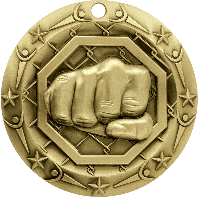Gold World Class MMA Medal