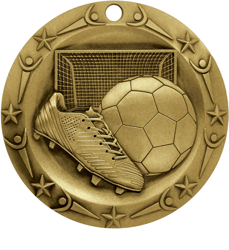 Gold World Class Soccer Medal