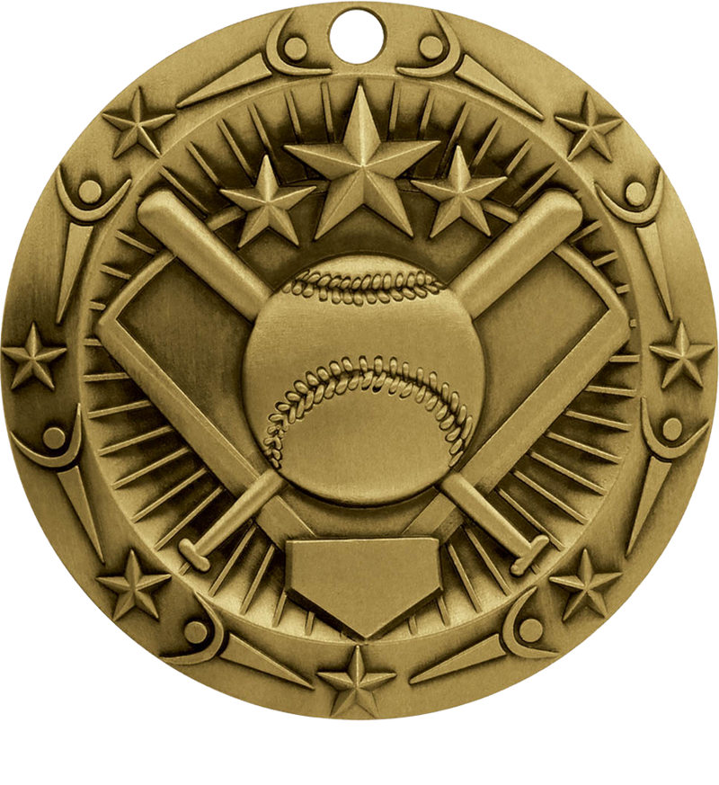 Gold World Class Softball Medal