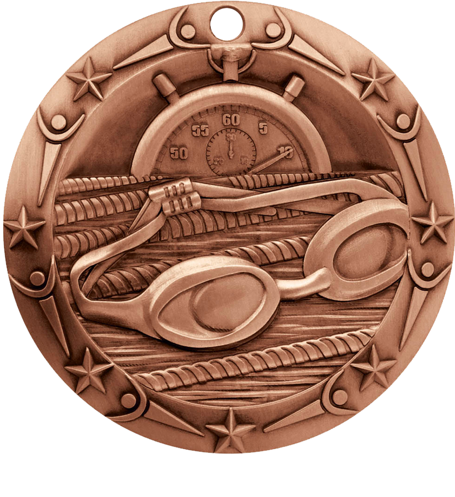 Bronze World Class Swimming Medal