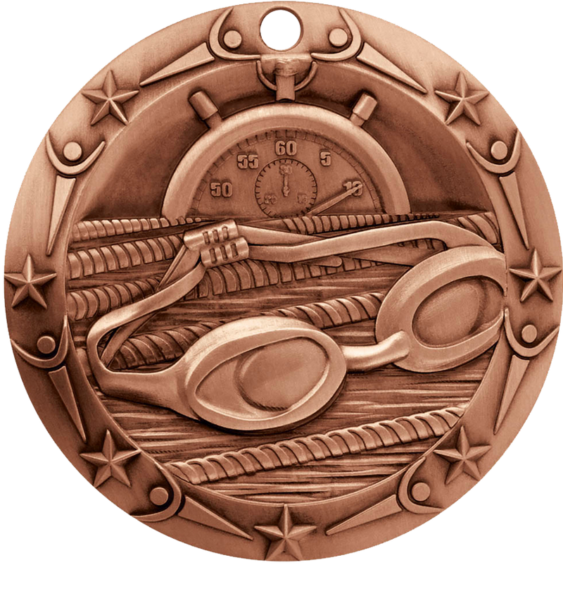 Bronze World Class Swimming Medal