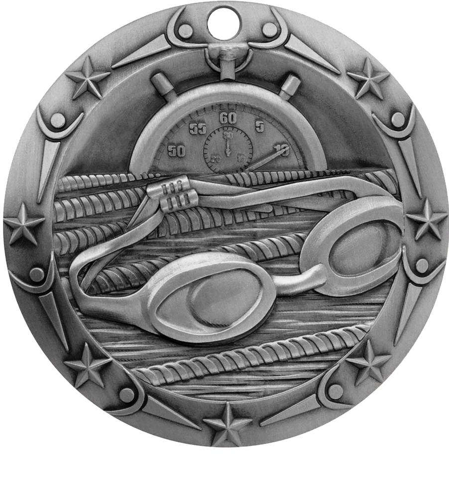 Silver World Class Swimming Medal