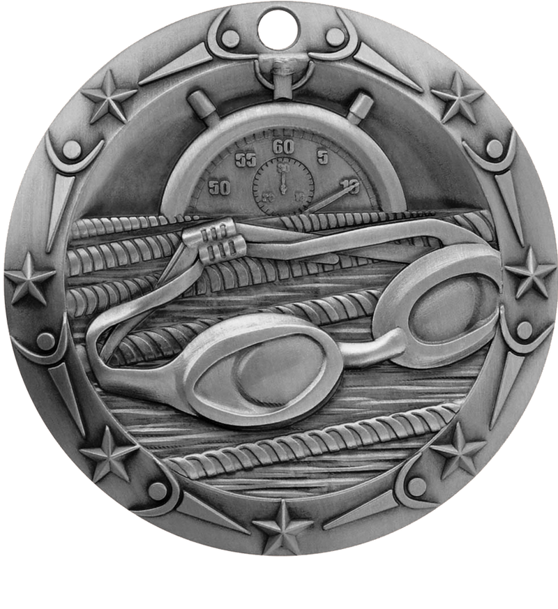 Silver World Class Swimming Medal
