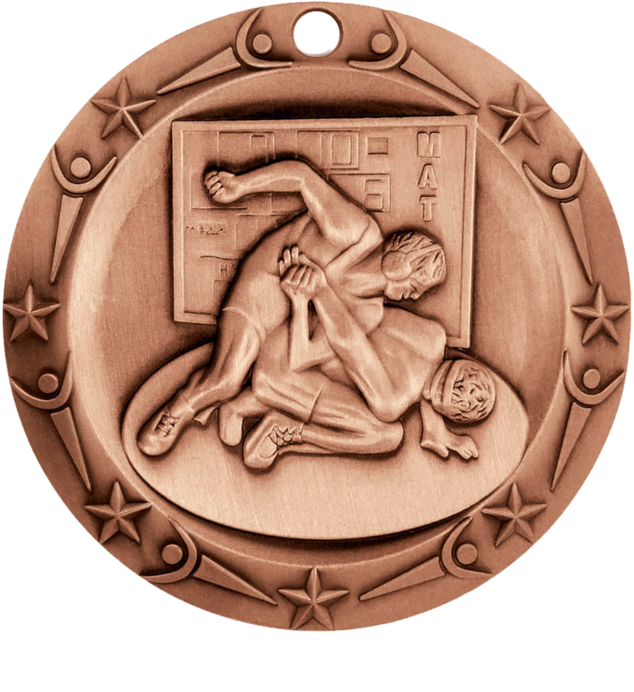 Bronze World Class Wrestling Medal