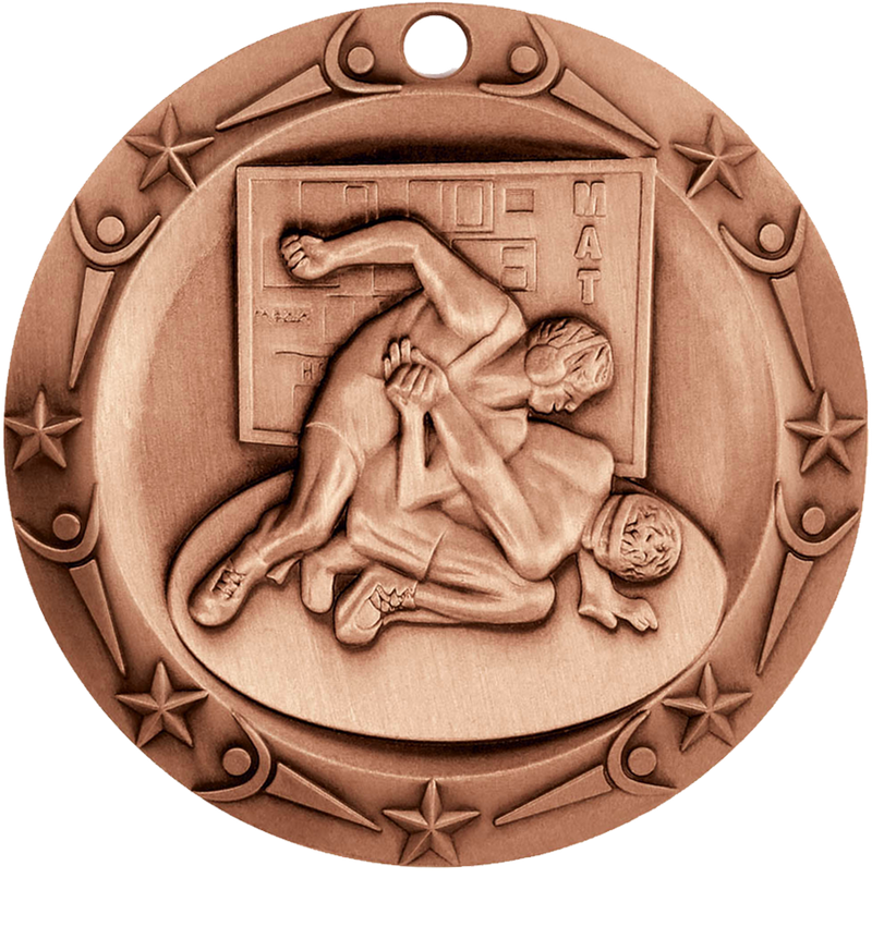 Bronze World Class Wrestling Medal