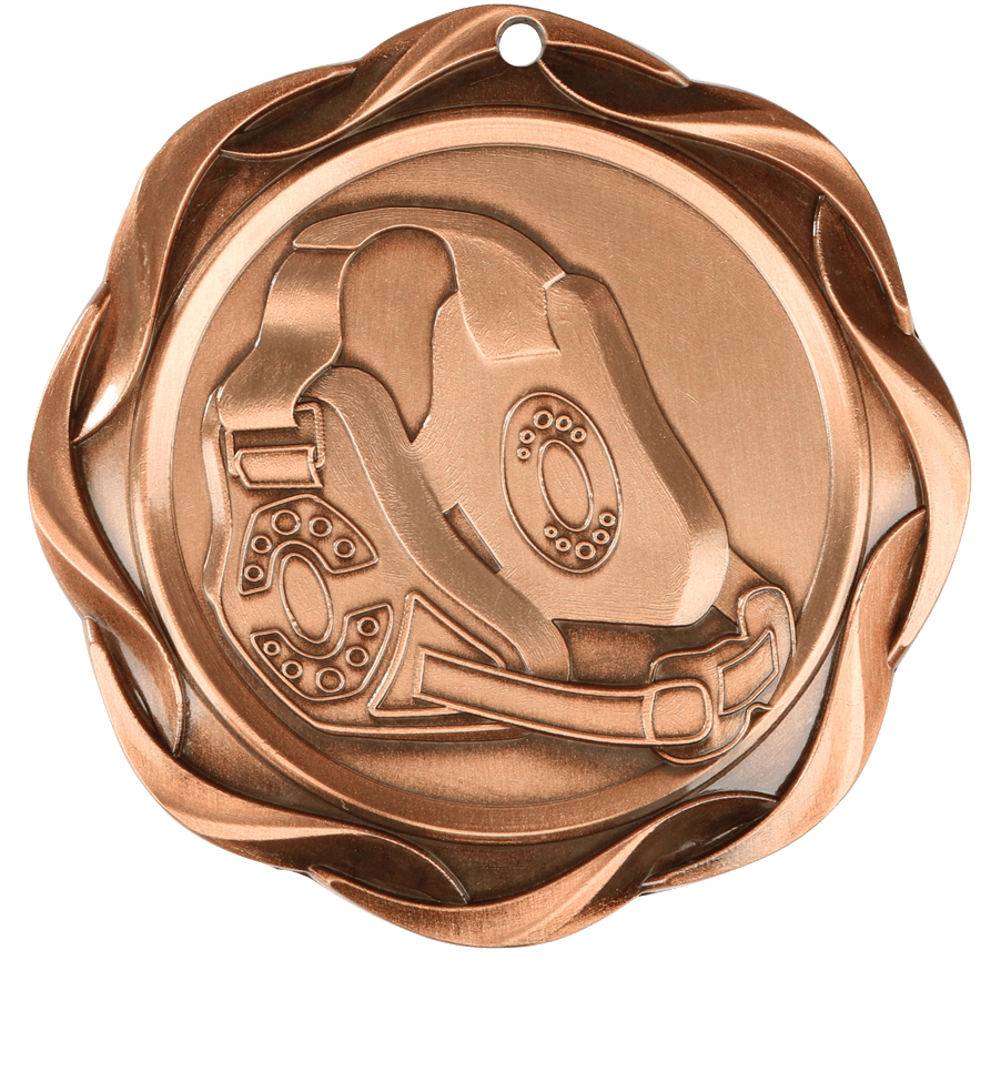 Bronze Fusion Wrestling Medal