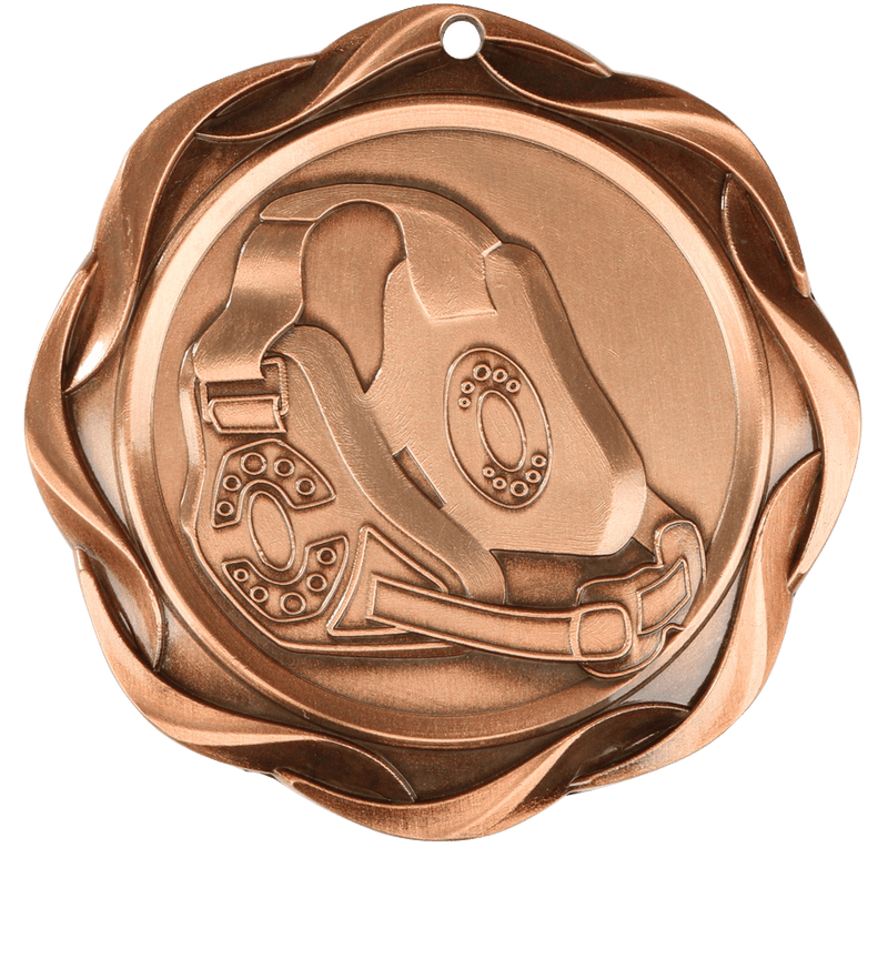 Bronze Fusion Wrestling Medal