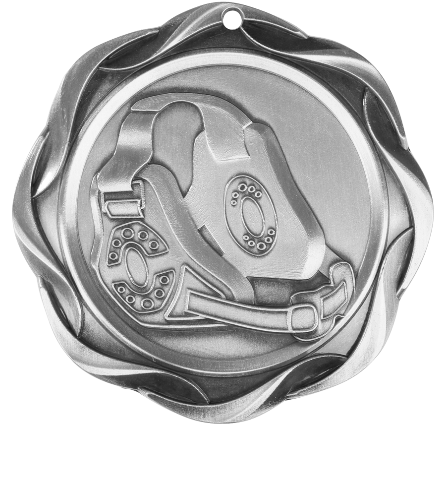 Silver Fusion Wrestling Medal