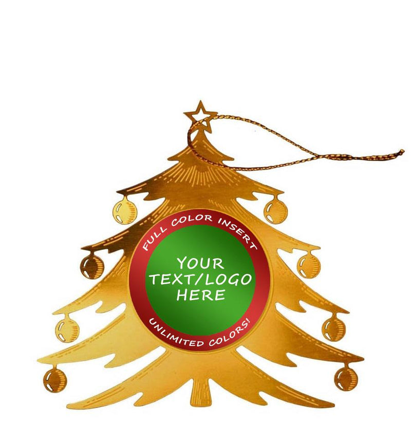 Custom Insert Holiday Tree Ornament