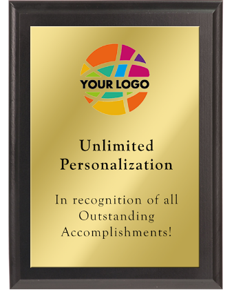 Color Printed Traditional Economy Plaque With Gold Plate