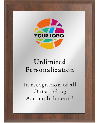 Color Printed Traditional Economy Plaque With Silver Plate