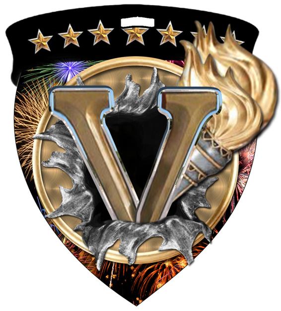 Victory Color Shield Medal