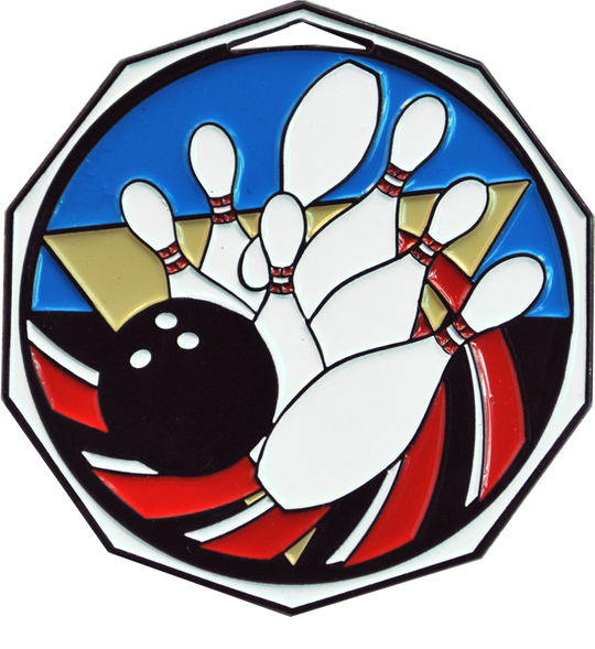Bright Color Bowling Medal