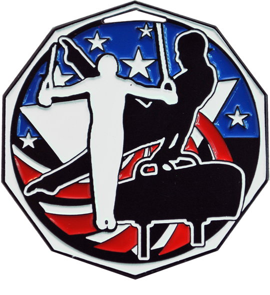Bright Color Male Gymnastics Medal