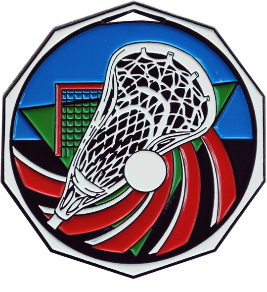 Bright Color Lacrosse Medal