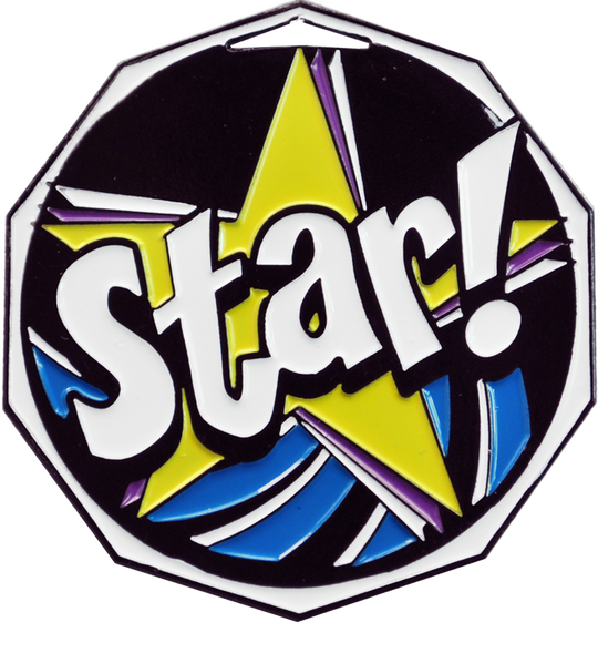 Bright Color Star Medal
