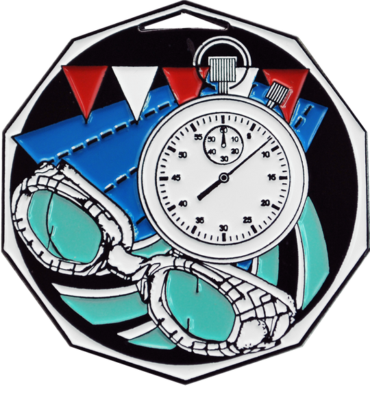 Bright Color Swimming Medal