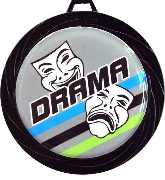Black Lazer Drama Medal