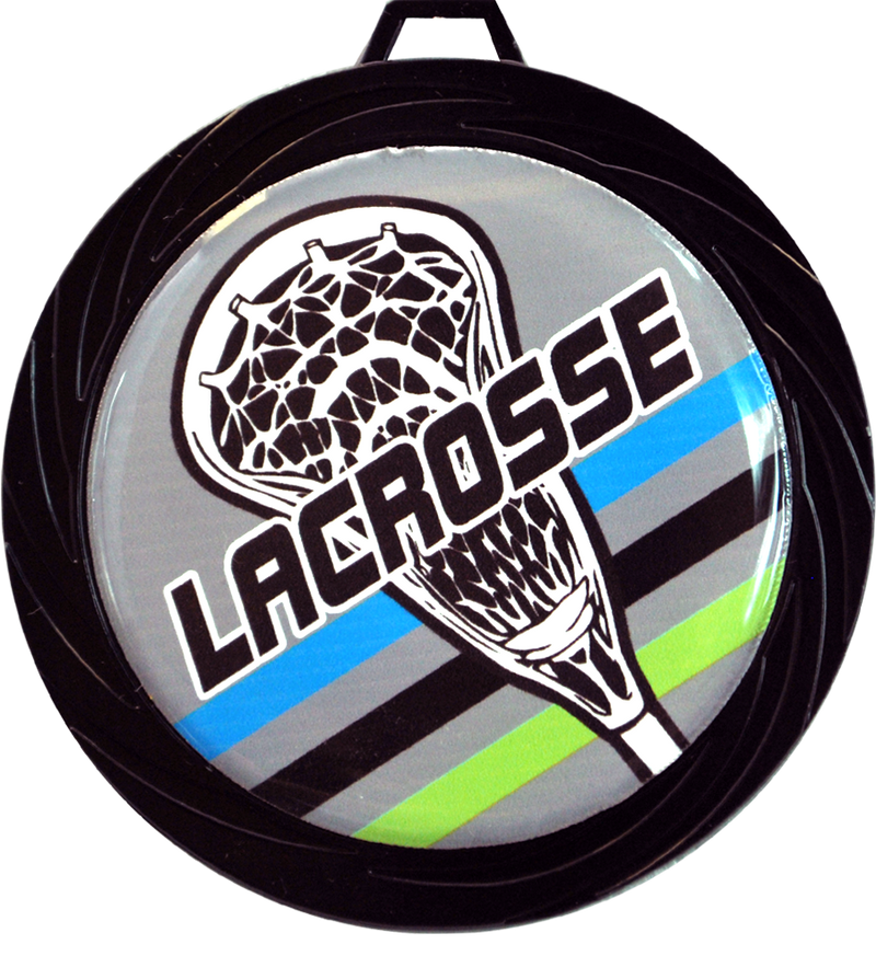 Black Lazer Lacrosse Medal