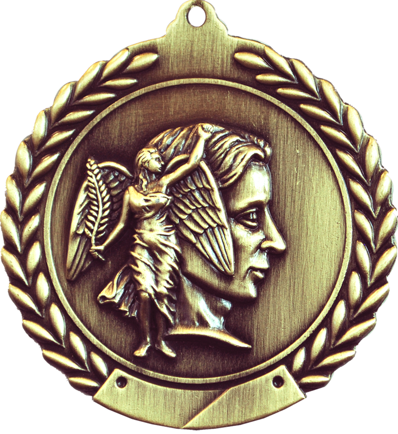 Gold 2.75" Wreath Achievement Medal