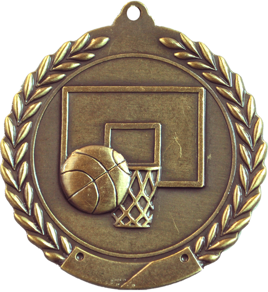 Cheap Wreath Basketball Medal