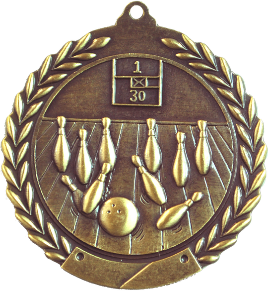 Wreath Bowling Medal