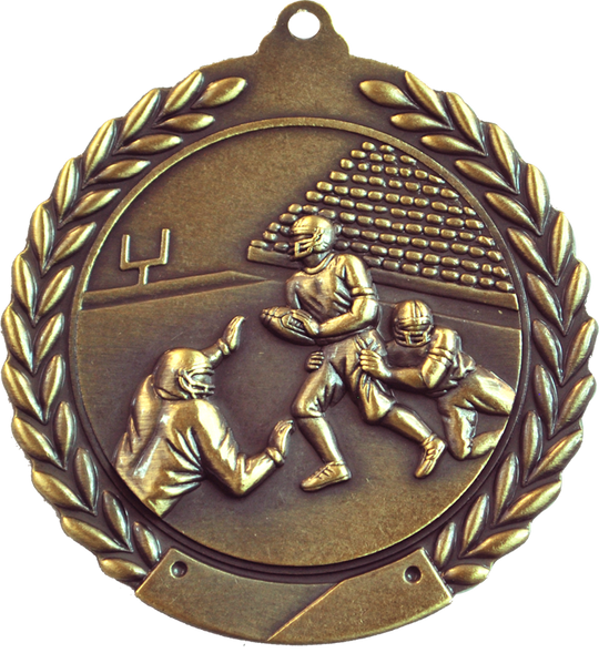 Cheap Wreath Football Medal