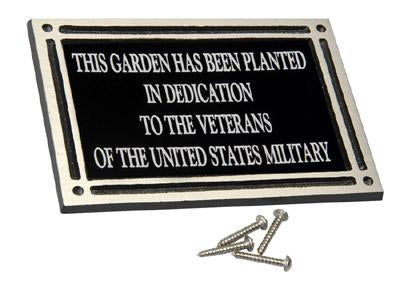 Laser Engraved Cast Aluminum Plaque w/ Screws