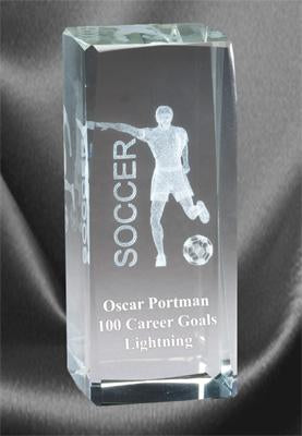 3D Soccer Sports Crystal – Male