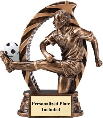 Running Star Soccer Trophy – Male