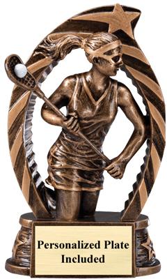 Running Star Lacrosse Trophy – Female