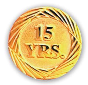 Service Pin – 15 Years