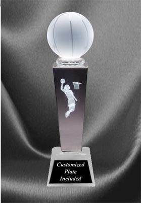 Sports Crystal Basketball Award - Female