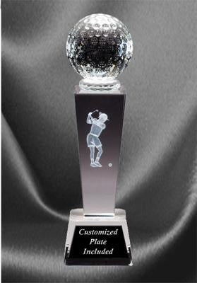 Sports Crystal Golf Award - Female