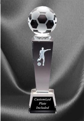 Sports Crystal Soccer Award - Female