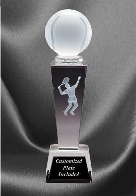 Sports Crystal Tennis Award - Male