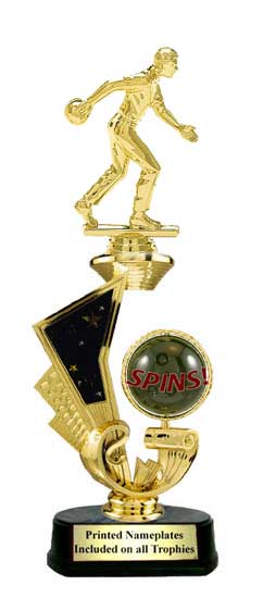 Spin Riser Bowling Trophy