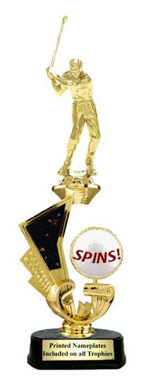 Spin Riser Golf Trophy