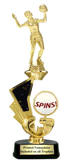 Spin Riser Volleyball Trophy